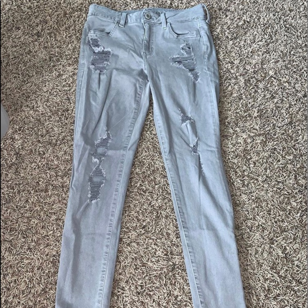 Grey American Eagle Jeans